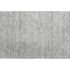 Luxury Washable Indoor/Outdoor Soft Essentials SE1 Gray 1'8" x 2'6" Rug