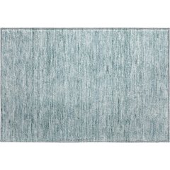 Luxury Washable Indoor/Outdoor Soft Essentials SE1 Blue 1'8" x 2'6" Rug