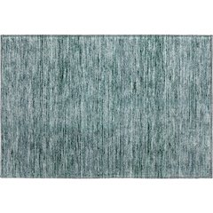 Luxury Washable Indoor/Outdoor Soft Essentials SE1 Teal 1'8" x 2'6" Rug