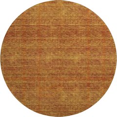 Luxury Washable Indoor/Outdoor Soft Essentials SE1 Orange 8' x 8' Rug