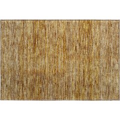 Luxury Washable Indoor/Outdoor Soft Essentials SE1 Gold 1'8" x 2'6" Rug