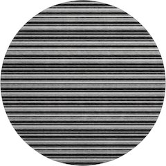 Luxury Washable Indoor/Outdoor Soft Essentials SE2 Black 8' x 8' Rug