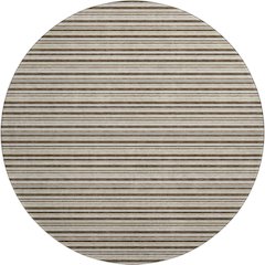 Luxury Washable Indoor/Outdoor Soft Essentials SE2 Brown 8' x 8' Rug