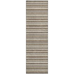 Luxury Washable Indoor/Outdoor Soft Essentials SE2 Brown 2'3" x 7'6" Runner Rug