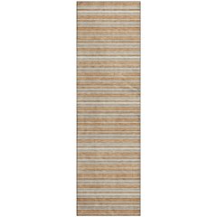 Luxury Washable Indoor/Outdoor Soft Essentials SE2 Orange 2'3" x 7'6" Runner Rug
