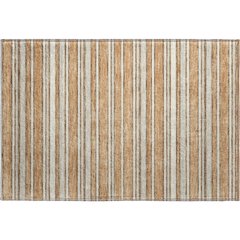 Luxury Washable Indoor/Outdoor Soft Essentials SE2 Orange 1'8" x 2'6" Rug