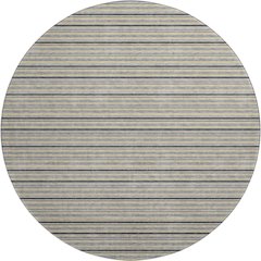 Luxury Washable Indoor/Outdoor Soft Essentials SE2 Gray 8' x 8' Rug