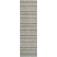 Luxury Washable Indoor/Outdoor Soft Essentials SE2 Gray 2'3" x 7'6" Runner Rug
