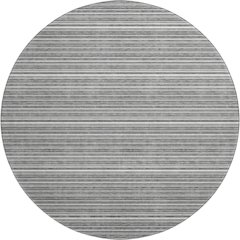 Luxury Washable Indoor/Outdoor Soft Essentials SE2 Gray 8' x 8' Rug