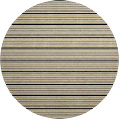 Luxury Washable Indoor/Outdoor Soft Essentials SE2 Gold 8' x 8' Rug
