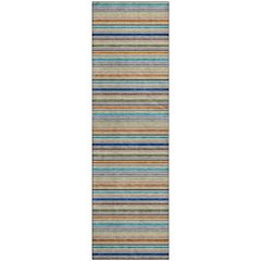 Luxury Washable Indoor/Outdoor Soft Essentials SE2 Multi 2'3" x 7'6" Runner Rug