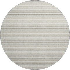 Luxury Washable Indoor/Outdoor Soft Essentials SE2 Ivory 8' x 8' Rug