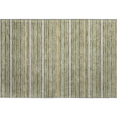Luxury Washable Indoor/Outdoor Soft Essentials SE2 Green 1'8" x 2'6" Rug