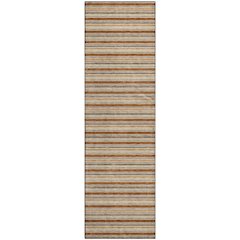 Luxury Washable Indoor/Outdoor Soft Essentials SE2 Orange 2'3" x 7'6" Runner Rug