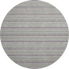Luxury Washable Indoor/Outdoor Soft Essentials SE2 Gray 8' x 8' Rug