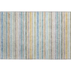 Luxury Washable Indoor/Outdoor Soft Essentials SE2 Multi 1'8" x 2'6" Rug