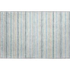 Luxury Washable Indoor/Outdoor Soft Essentials SE2 Blue 1'8" x 2'6" Rug