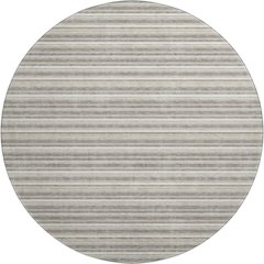 Luxury Washable Indoor/Outdoor Soft Essentials SE2 Brown 8' x 8' Rug