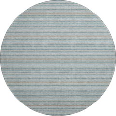 Luxury Washable Indoor/Outdoor Soft Essentials SE2 Teal 8' x 8' Rug