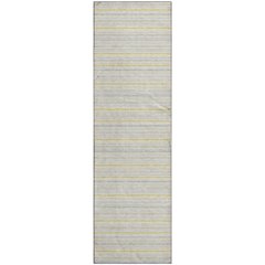 Luxury Washable Indoor/Outdoor Soft Essentials SE2 Gold 2'3" x 7'6" Runner Rug