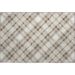 Luxury Washable Indoor/Outdoor Soft Essentials SE3 Brown 1'8" x 2'6" Rug