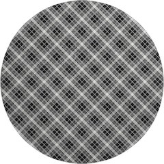 Luxury Washable Indoor/Outdoor Soft Essentials SE3 Black 8' x 8' Rug