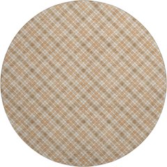 Luxury Washable Indoor/Outdoor Soft Essentials SE3 Orange 8' x 8' Rug
