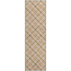 Luxury Washable Indoor/Outdoor Soft Essentials SE3 Orange 2'3" x 7'6" Runner Rug