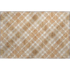 Luxury Washable Indoor/Outdoor Soft Essentials SE3 Orange 1'8" x 2'6" Rug