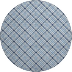 Luxury Washable Indoor/Outdoor Soft Essentials SE3 Blue 8' x 8' Rug