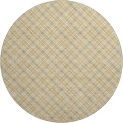 Luxury Washable Indoor/Outdoor Soft Essentials SE3 Gold 8' x 8' Rug