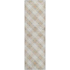 Luxury Washable Indoor/Outdoor Soft Essentials SE3 Ivory 2'3" x 7'6" Runner Rug
