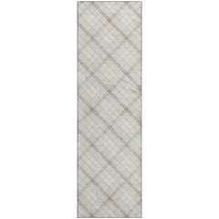 Luxury Washable Indoor/Outdoor Soft Essentials SE3 Ivory 2'3" x 7'6" Runner Rug