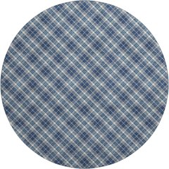 Luxury Washable Indoor/Outdoor Soft Essentials SE3 Blue 8' x 8' Rug