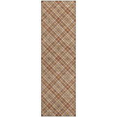 Luxury Washable Indoor/Outdoor Soft Essentials SE3 Orange 2'3" x 7'6" Runner Rug