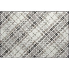 Luxury Washable Indoor/Outdoor Soft Essentials SE3 Ivory 1'8" x 2'6" Rug