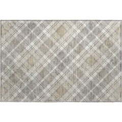 Luxury Washable Indoor/Outdoor Soft Essentials SE3 Brown 1'8" x 2'6" Rug