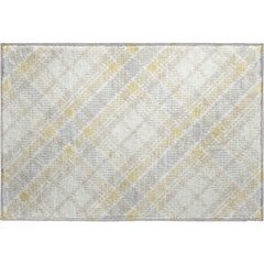 Luxury Washable Indoor/Outdoor Soft Essentials SE3 Gold 1'8" x 2'6" Rug