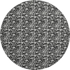 Luxury Washable Indoor/Outdoor Soft Essentials SE4 Black 8' x 8' Rug