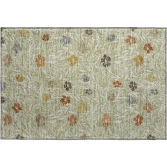 Luxury Washable Indoor/Outdoor Soft Essentials SE4 Green 1'8" x 2'6" Rug