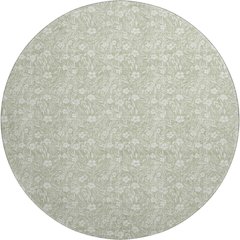 Luxury Washable Indoor/Outdoor Soft Essentials SE4 Green 8' x 8' Rug