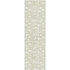 Luxury Washable Indoor/Outdoor Soft Essentials SE4 Green 2'3" x 7'6" Runner Rug