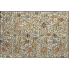 Luxury Washable Indoor/Outdoor Soft Essentials SE4 Brown 1'8" x 2'6" Rug