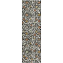 Luxury Washable Indoor/Outdoor Soft Essentials SE4 Gray 2'3" x 7'6" Runner Rug