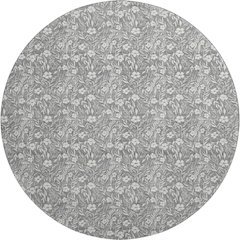 Luxury Washable Indoor/Outdoor Soft Essentials SE4 Gray 8' x 8' Rug