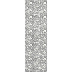 Luxury Washable Indoor/Outdoor Soft Essentials SE4 Gray 2'3" x 7'6" Runner Rug