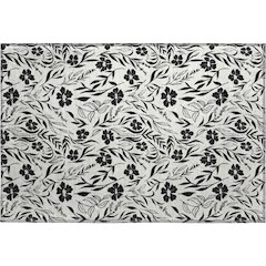 Luxury Washable Indoor/Outdoor Soft Essentials SE4 Ivory 1'8" x 2'6" Rug