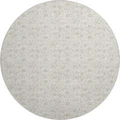 Luxury Washable Indoor/Outdoor Soft Essentials SE4 Ivory 8' x 8' Rug