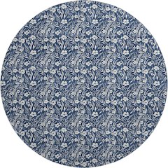 Luxury Washable Indoor/Outdoor Soft Essentials SE4 Blue 8' x 8' Rug