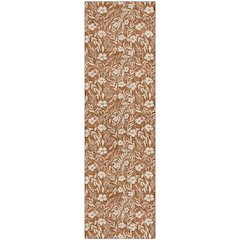 Luxury Washable Indoor/Outdoor Soft Essentials SE4 Orange 2'3" x 7'6" Runner Rug